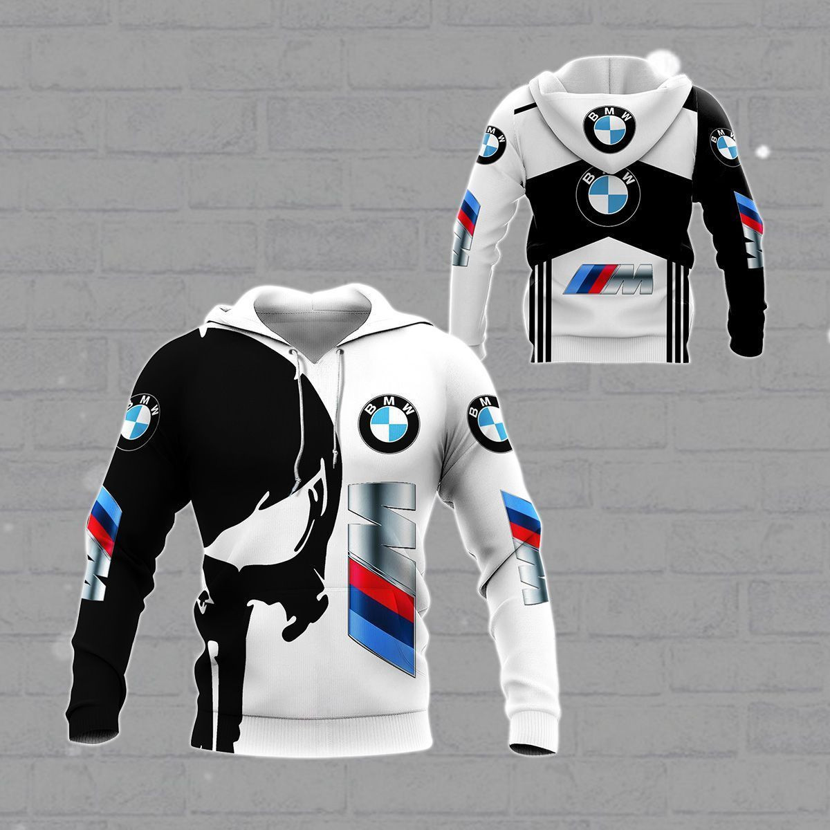 3D All Over Printed BMW M  Shirts Ver1 (White)