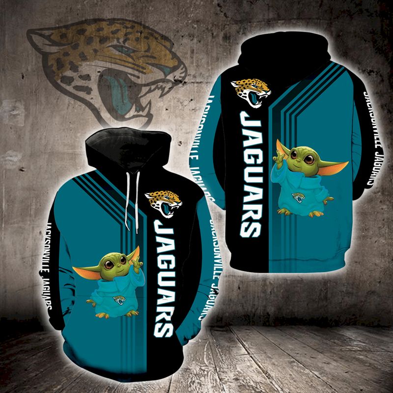 Baby Yoda Lovers Jacksonville Jaguars - Hoodie 3D