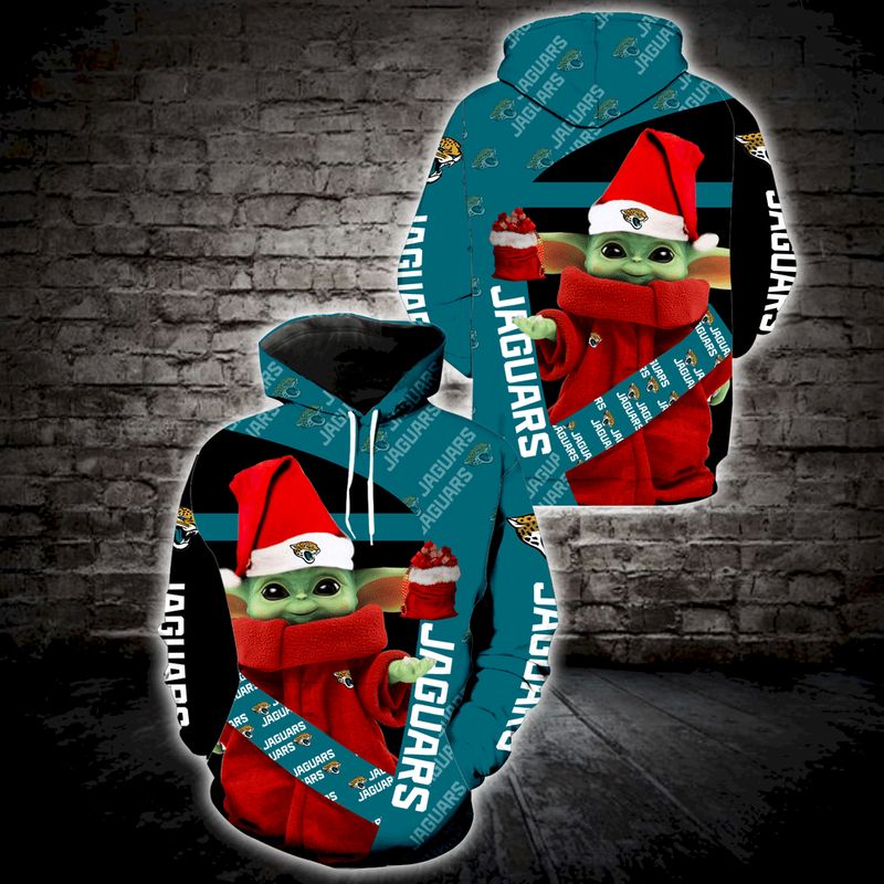 For Yoda Lovers Jacksonville Jaguars Christmas - Hoodie 3D