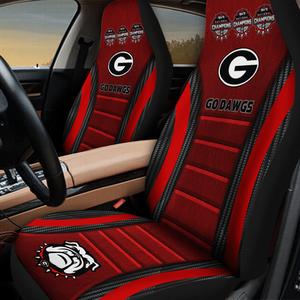 Georgia bulldogs Champion Car Seat Covers (SET OF 2) - v14